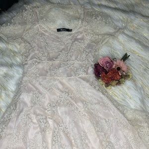 Katia Ivory Lace junior dress.